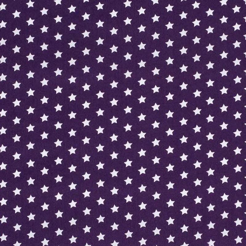 Tela algodón popelin estampado patchwork - Azul - 1 metro
