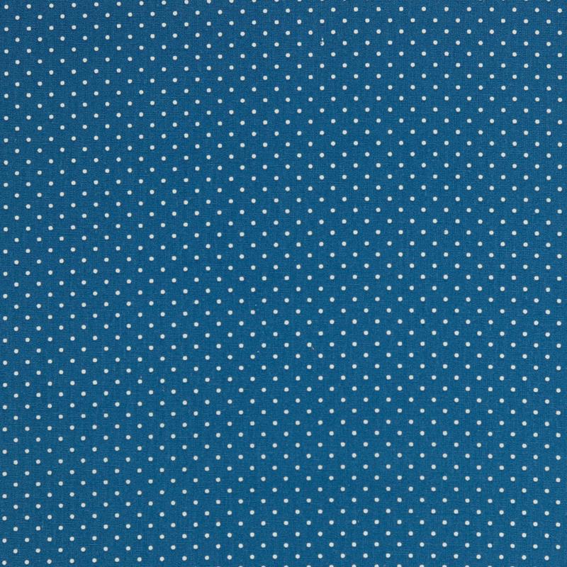 Tela azul petróleo estampada algodón 110 g/m2