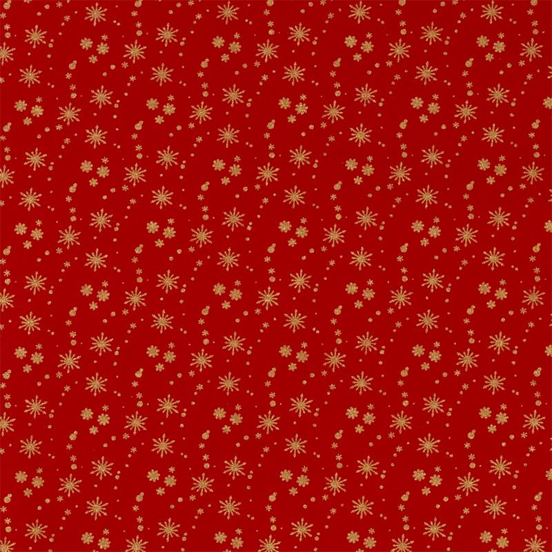 Tela algodón navidad - Rojo