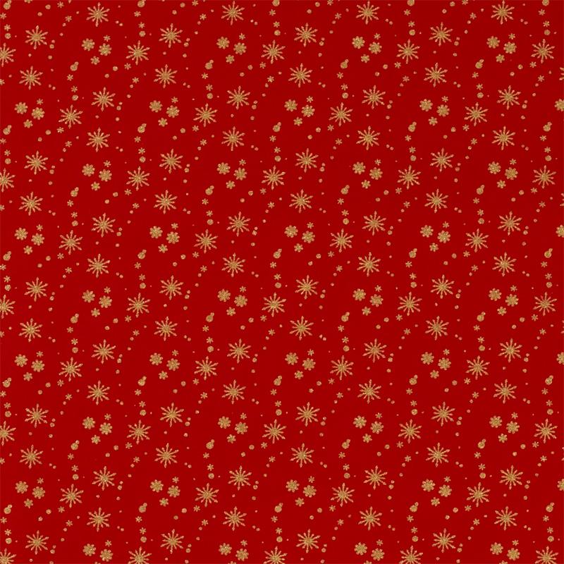 Tela algodón navidad - Rojo