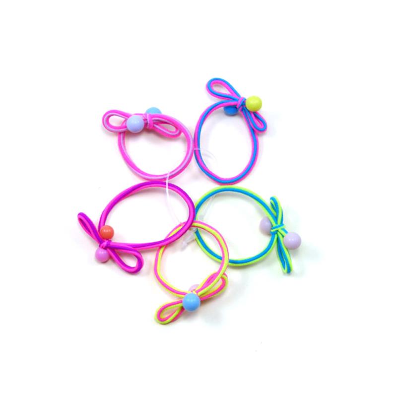 Set 5 gomas bicolor bolita col. claros  - 12 set      