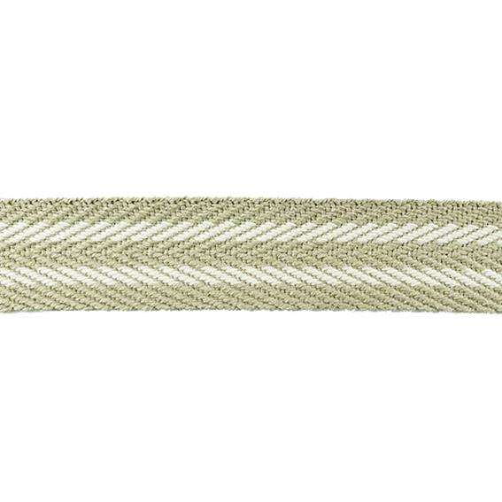Cinta espiga rayas algodón 3 cm. - Beige - 15 metros  | MC2097-006
