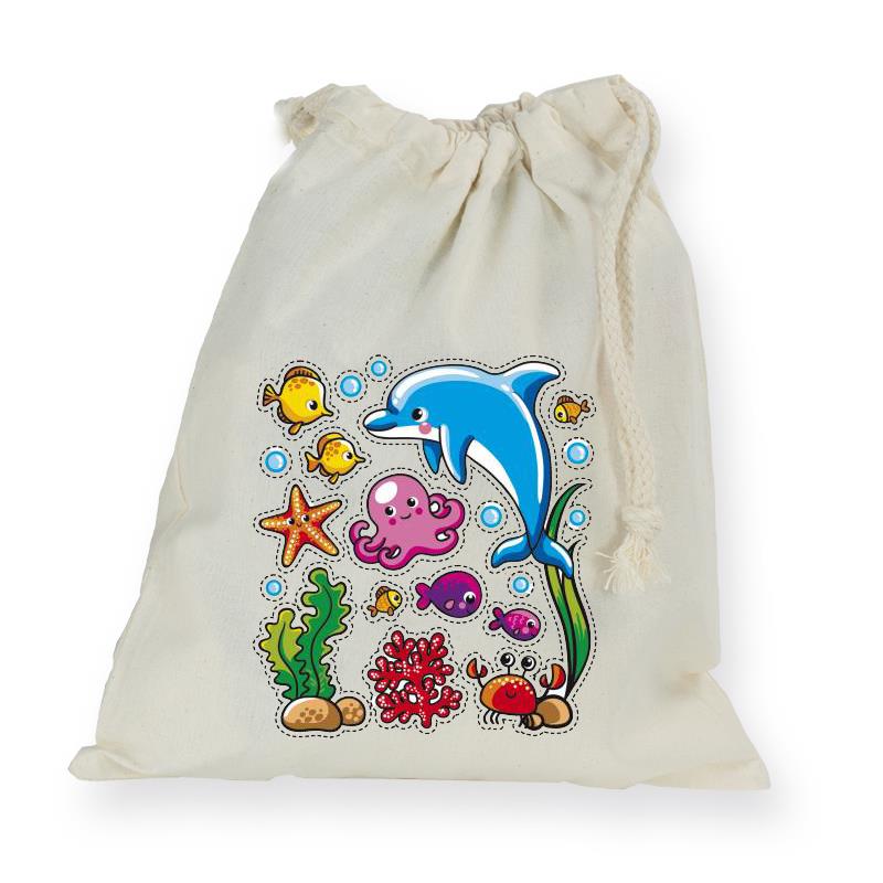 Bolsa merienda nature estampada - 6 unid. | BL0102 | BACK TO SCHOOL