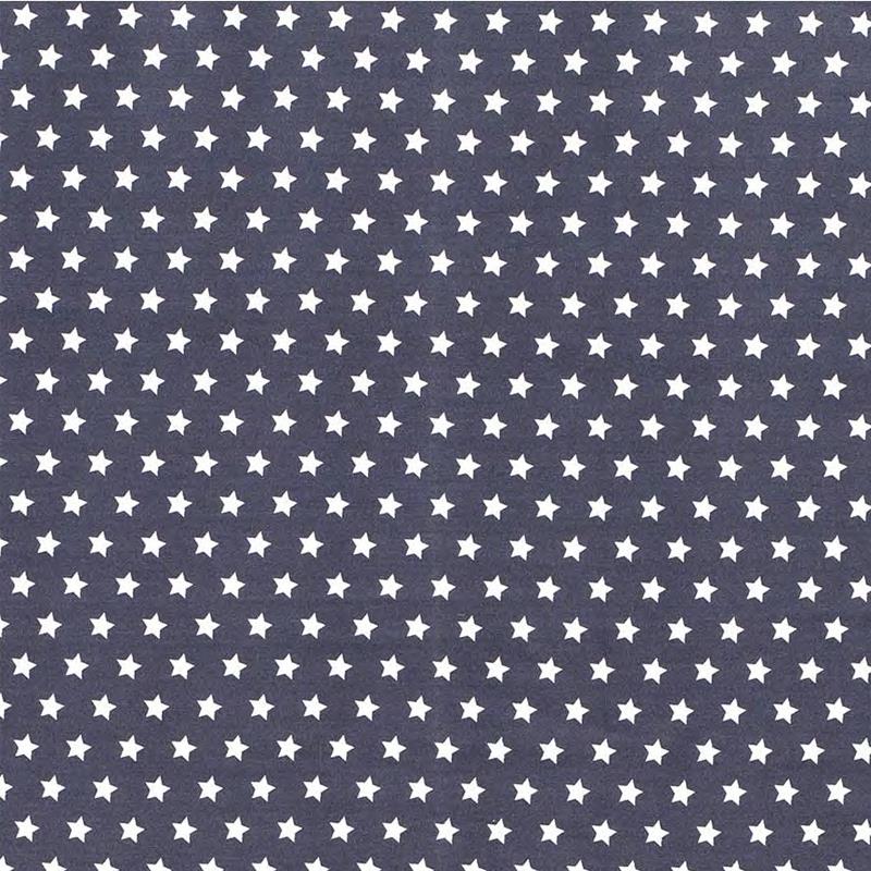 Tela algodón popelin estampado patchwork - Gris - 1 metro