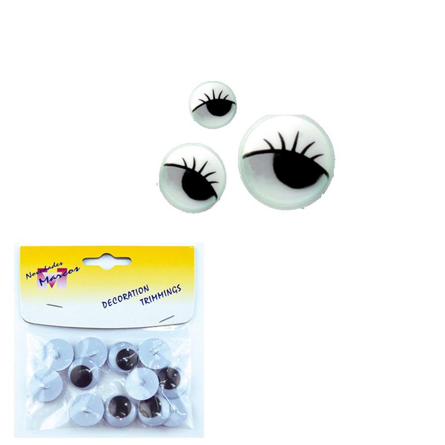 ojos moviles pestañas