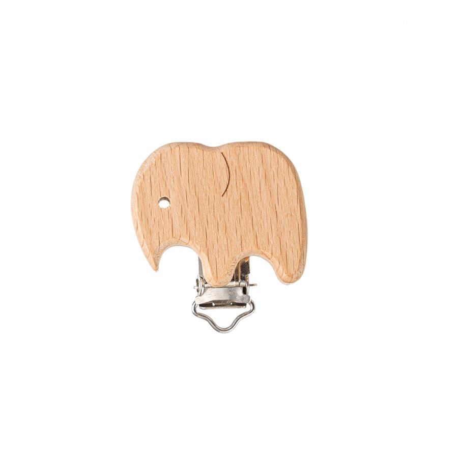 PINZA NIQUEL ELEFANTE MADERA 