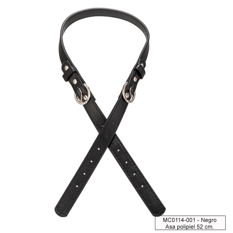 Asa polipiel 52 cm. fornitura metal 