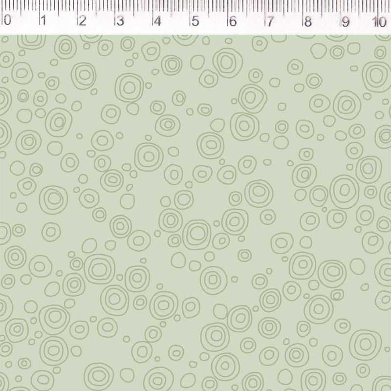 Tela algodón estampada - Bubble - Verde - B-FM