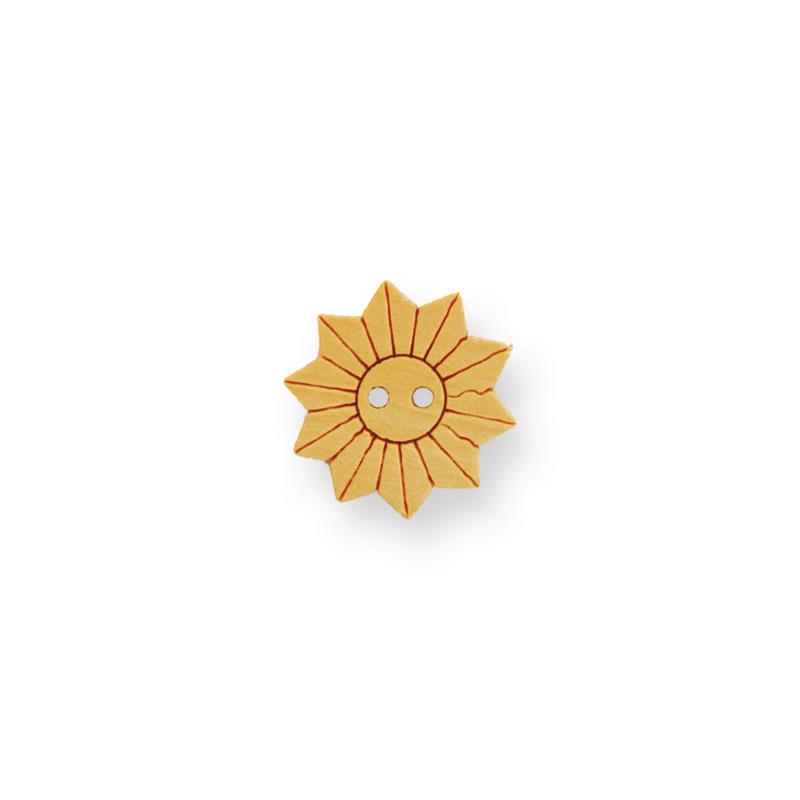 BOTÓN DE MADERA FLOR - ESTRELLA  | FR0149