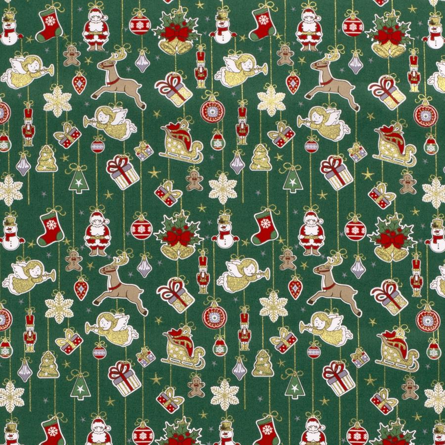 Tela algodón navidad - Rojo
