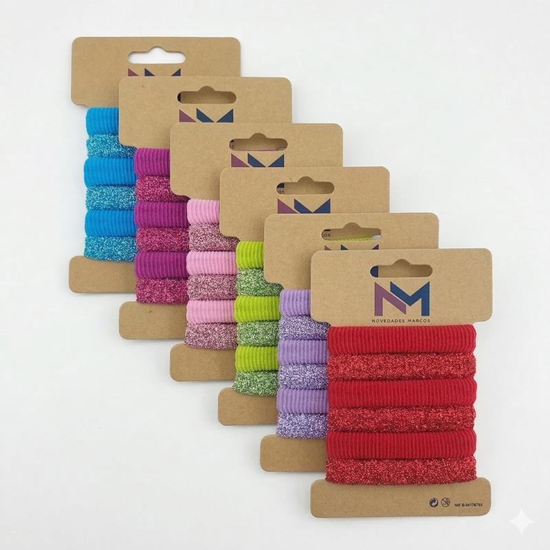 Coletero n. 3 - 4,5 cm. lurex - purpurina