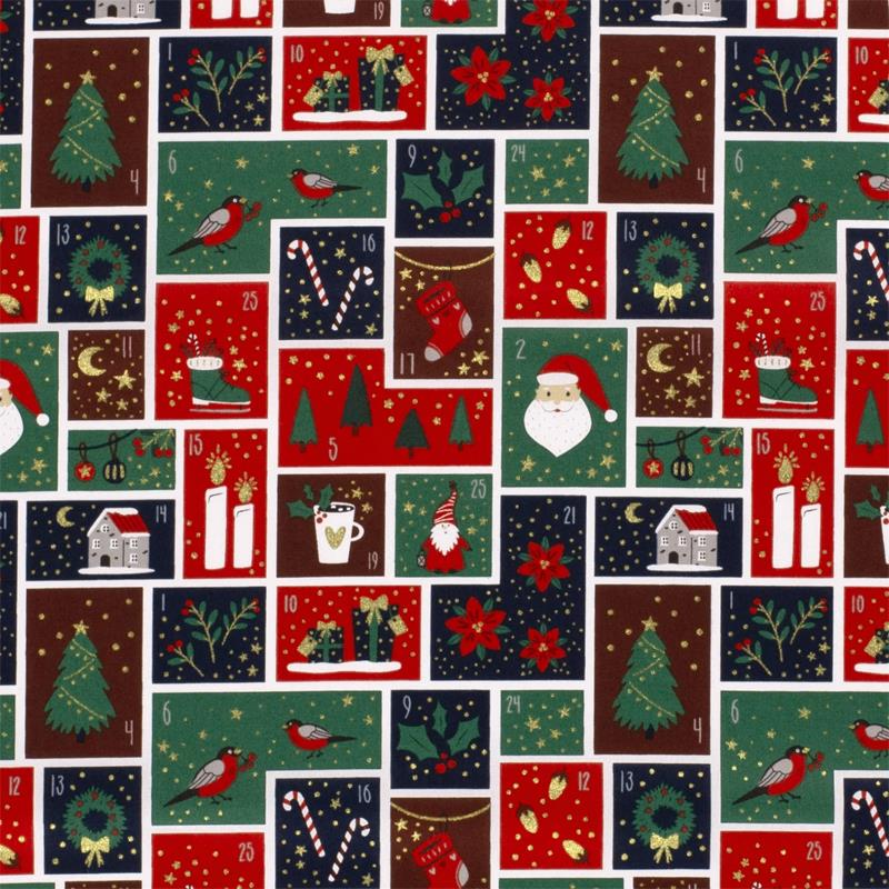 Tela algodón navidad - Botella - NV23 - N17 - 1 metro   