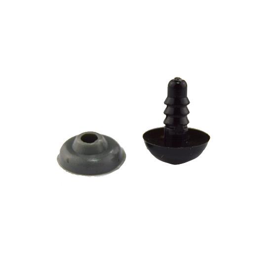 Ojo de seguridad - Negro - Blanco - 3 blister