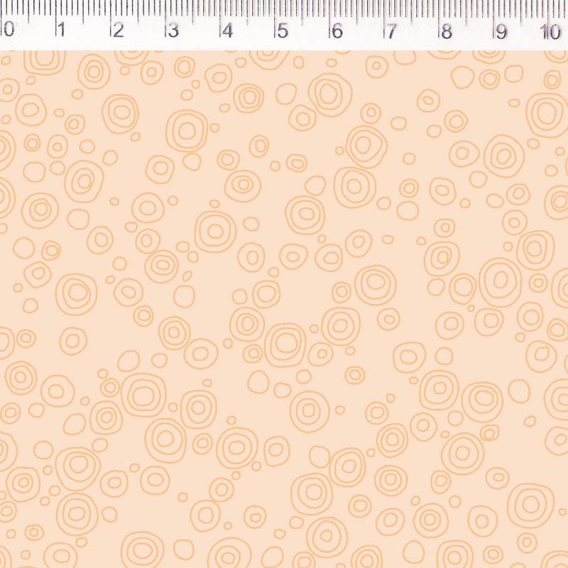 Tela algodón estampada - Bubble - Naranja - B-FM