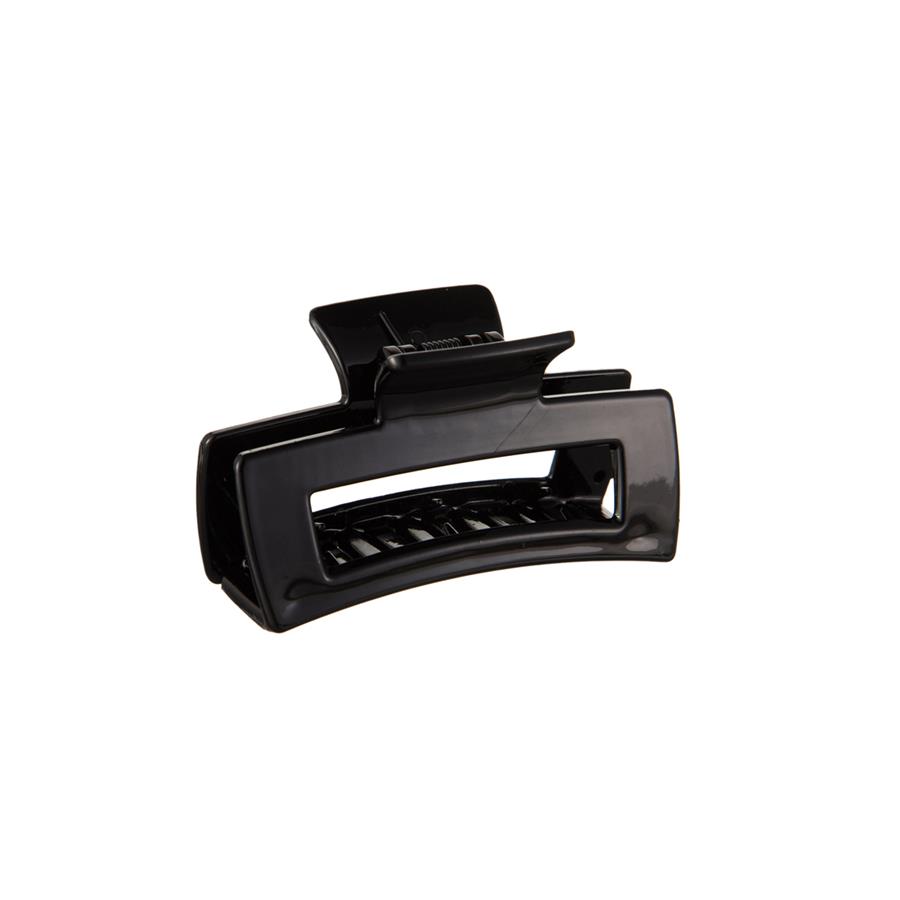 Pinza rectangular 9 cm. - Negro