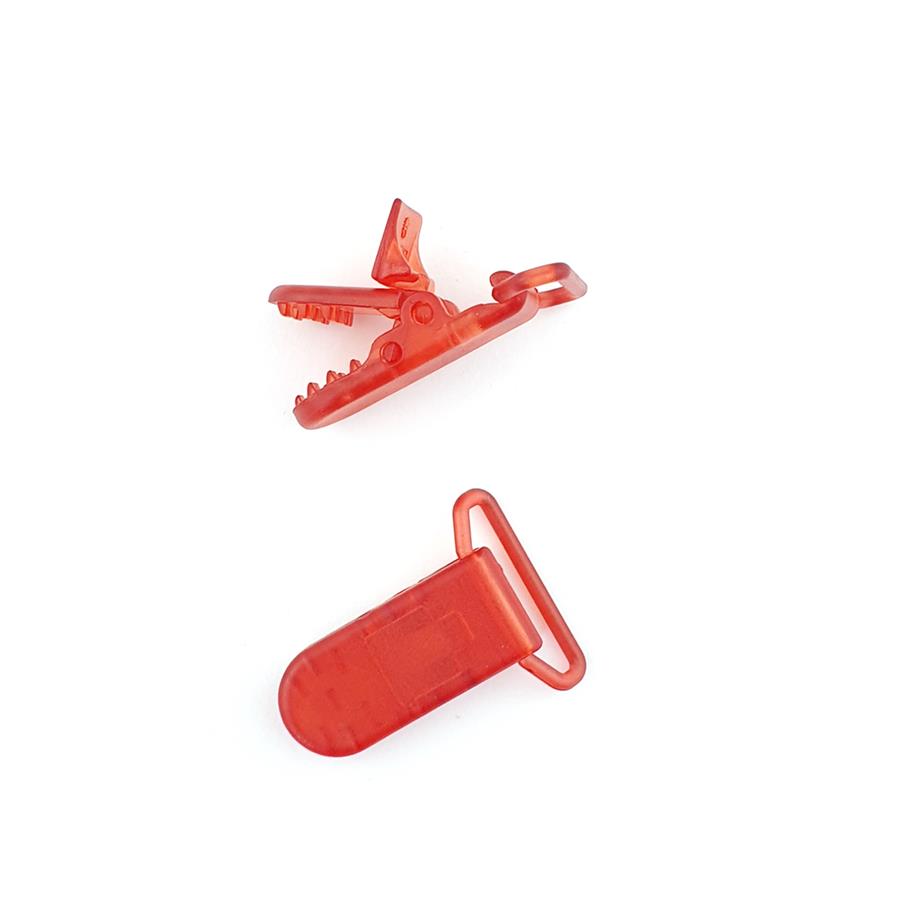 Pinza forma plástico chupetero - Rojo