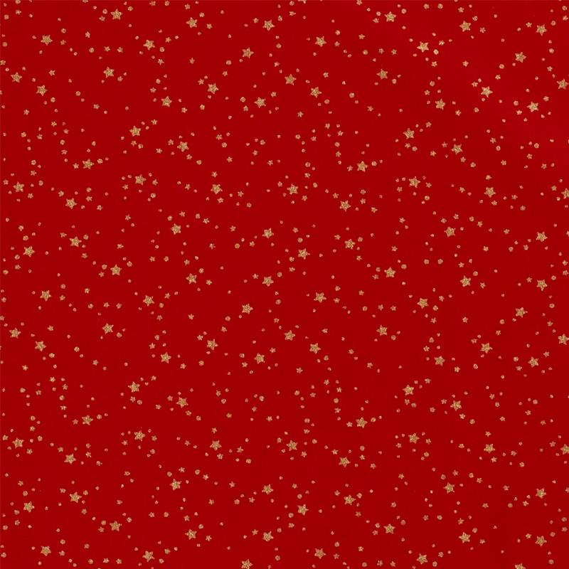 Tela algodón navidad - Rojo