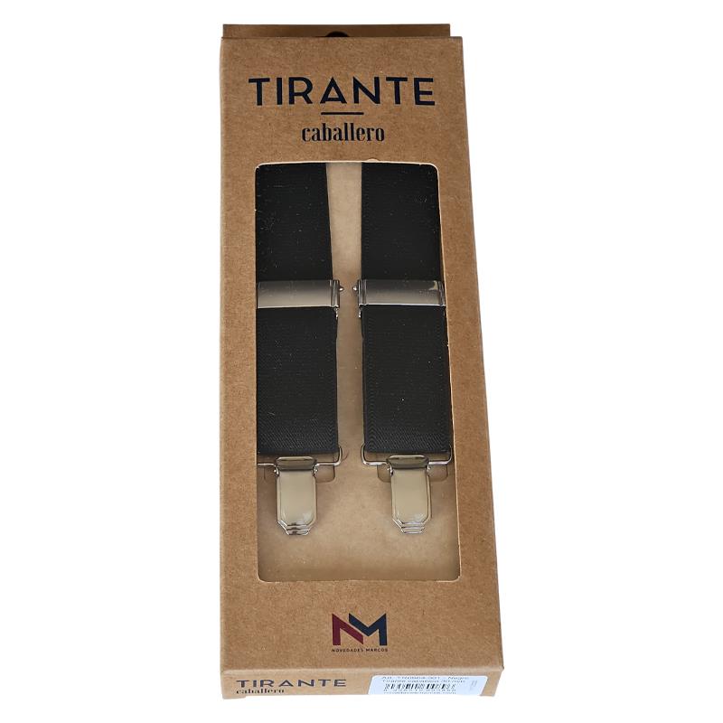 Tirantes de Goma en Color Liso para Hombre estilo Clásico Ajustable