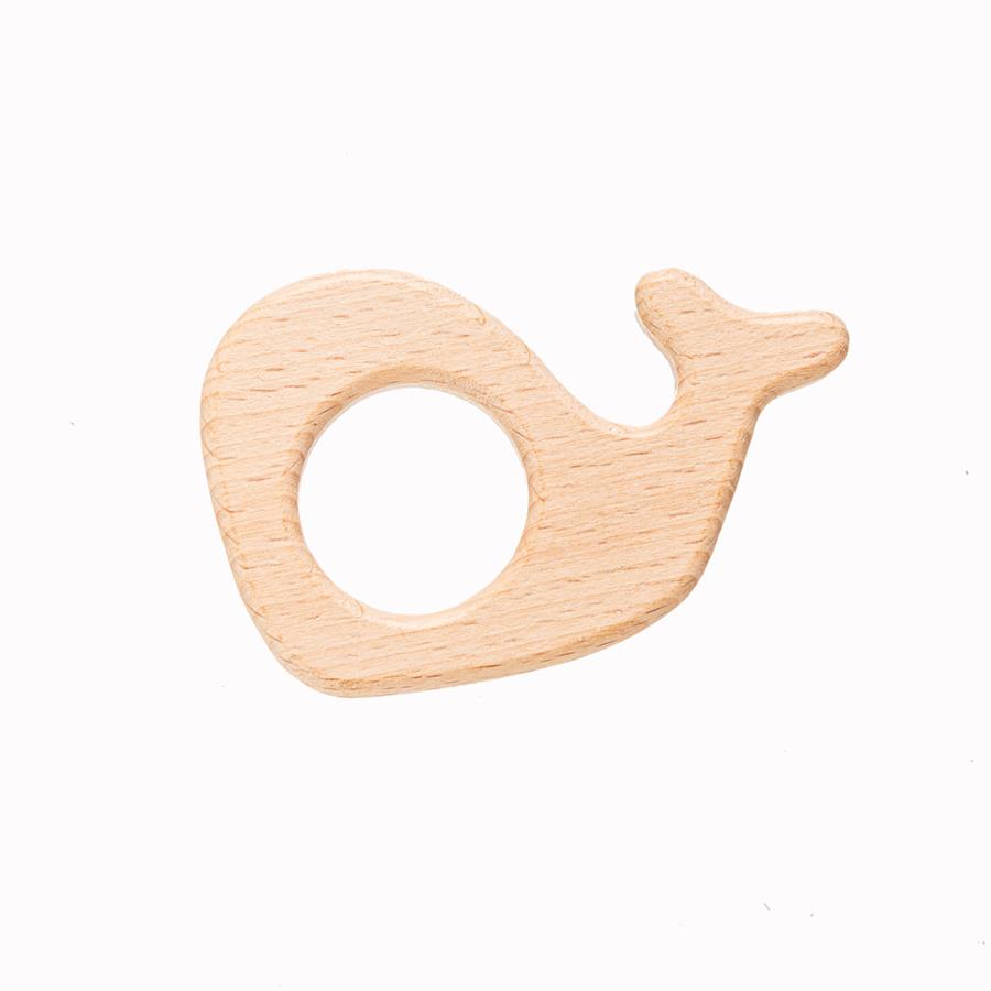 Forma madera natural ballena- 5 unid.    