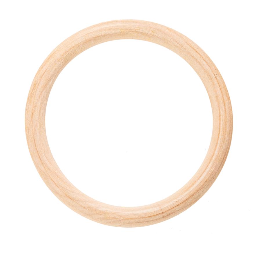 Aro madera natural 15 cm. - 2 unid.      