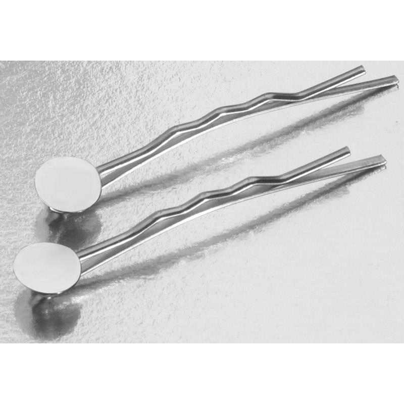 Horquilla con base níquel 4,5 cm.