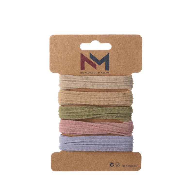Coletero nylon tejido rayado - 30 unidades ( 6 blister )