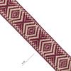 Cinta espiga étnica alg. 4 cm. - Granate+Beige - 15 metros | MC2138-002 | MODELOS CINTAS ETNICAS