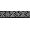 Cinta espiga étnica algodón 30 mm. - Negro/Gris - 15 metros | MC2127-001 | MODELOS CINTAS ETNICAS