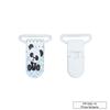 Pinza forma plástico chupetero - Panda Celeste - 5 unid. | FR1082-14