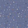 Popelin tela estampada navidad metalizada - Azul - 1 metro | TX0300