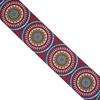 Cinta poliéster estampada mandala aurora Vino - 15 metros    | MC2152