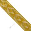 Cinta espiga étnica alg. 4 cm. - Mostaza+Beige - 15 m.  | MC2138-106 | MODELOS CINTAS ETNICAS