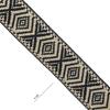 Cinta espiga étnica algodón 4 cm. - Negro+Beige - 15 metros | MC2138-001 | MODELOS CINTAS ETNICAS