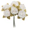 Flor papel 3 cm. 6 pcs/ramo - 12 ramilletes  | CM12-4013
