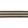 Cinta espiga rayas algodón - 3 cm. - Marrón/Beige - 15 metros. | MC2097-008