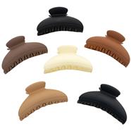 Pinza pelo media luna 11.5 cm. - Marrón - 12 unid. | PA0201