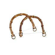 Asa bamboo 13 X 11 cm. exterior  - 1 par - Bronce | MC0174