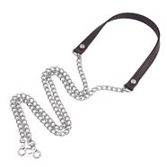 Asa polipiel + cadena plateada - 120 x 1,3 cm. - 2 unid.  | MC0193