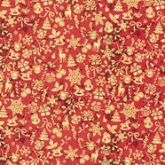 Tela algodón navidad - Rojo - 1 metro | TX22704-015