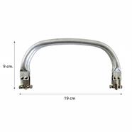 Boquilla tubular aluminio ovalada 19 x 9 cm. - 3 unid. | MC0202