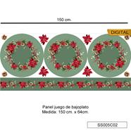 Tela digital Bj. Platos - Nv - 23 - Menta - B-Fernando Maluhy  - 1 metro    | SS005C02