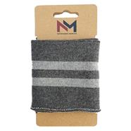 PUÑO ELÁSTICO RAYAS gris oscuro - gris claro | TX1010