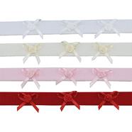 Turbante 1.5 cm. 3 lazos con flor - 10 unid.  | TU0093