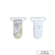 Pinza forma plástico chupetero - Animales Gris - 5 unid.   | FR1082-18