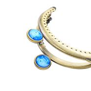 Boquilla 8.5 x 4 cm. ovalada metal - Bronce - 2 unid.            | MC0133