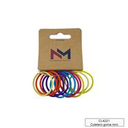 Coletero goma cordón mini colores - 144 unid.  | CL4221