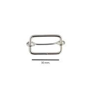 Hebilla metal 3 cm. - Metal - 12  unid.  | FR-3016 | MAS MODELOS PASADOR