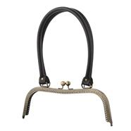 Asa metal con tira polipiel - 27x8 cm. - 1 unid.   | MC0191