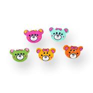 Botón madera 1.7 cm. cabeza oso - 100 unid.  | FR0455