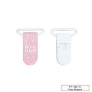 Pinza forma plástico chupetero - Gril Rosa - 5 unid. | FR1082-16